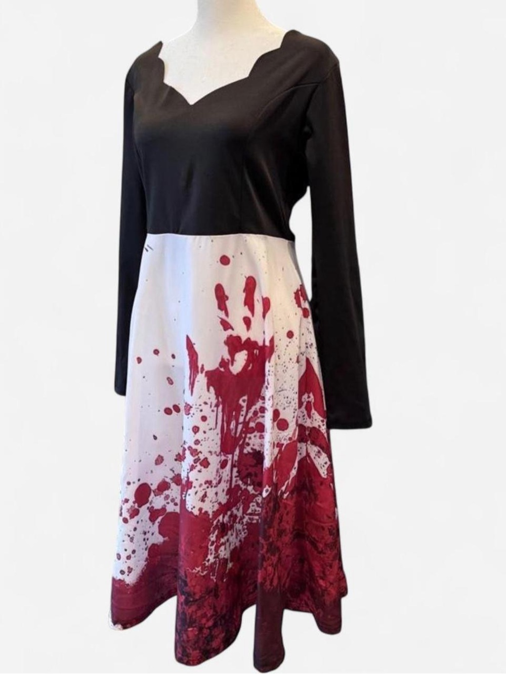 Bloody Handprint Halloween Horror Costume Dress Small
